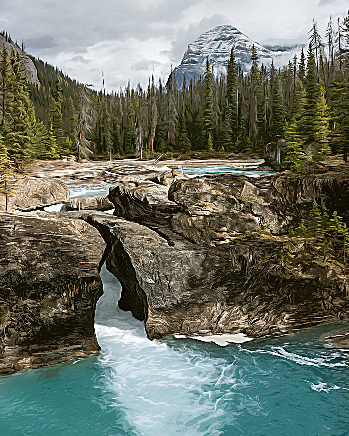 Natural Bridge Yoho National Park, British Columbia, Canada